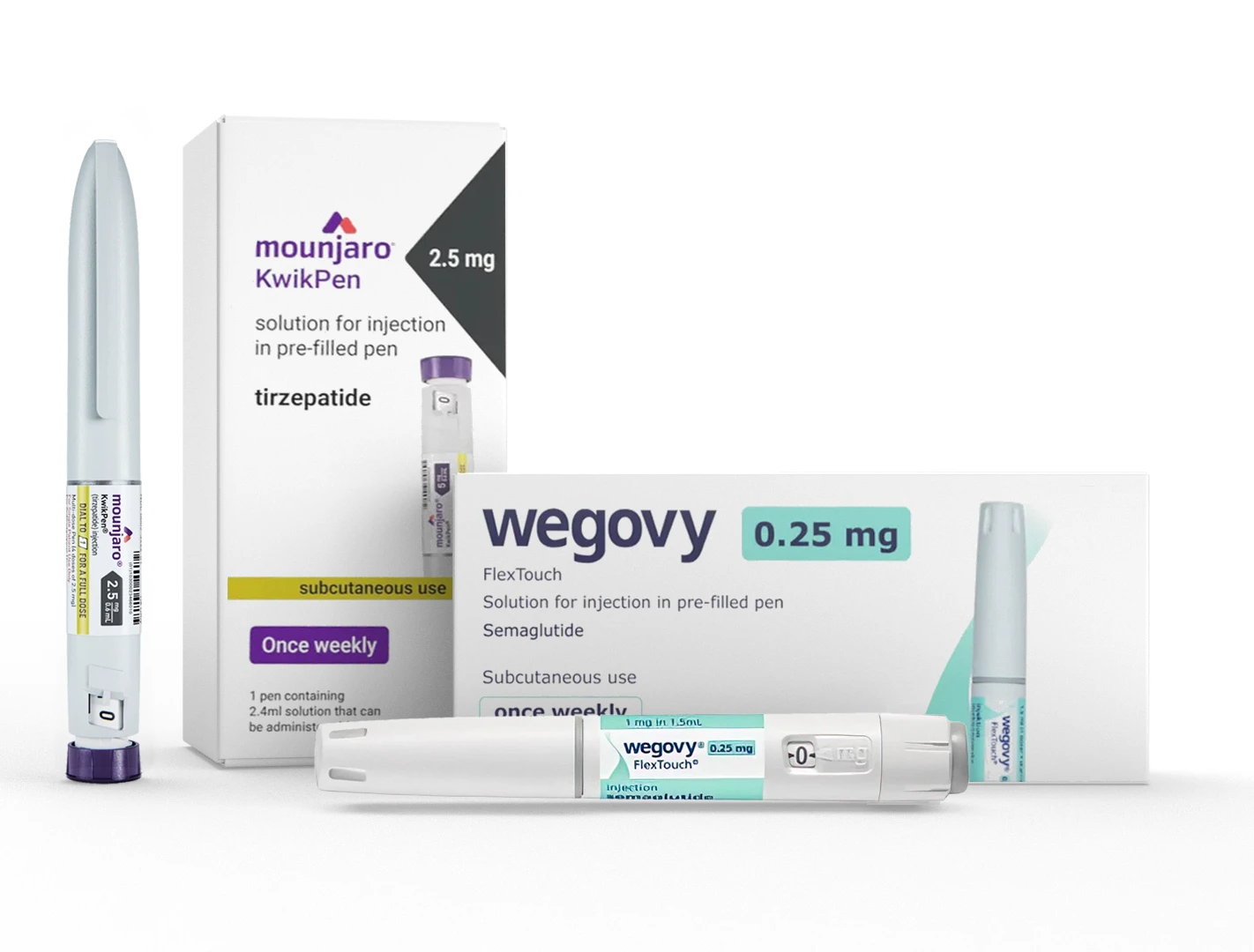 GLP-1 weight loss, Wegovy dosage, Mounjaro benefits